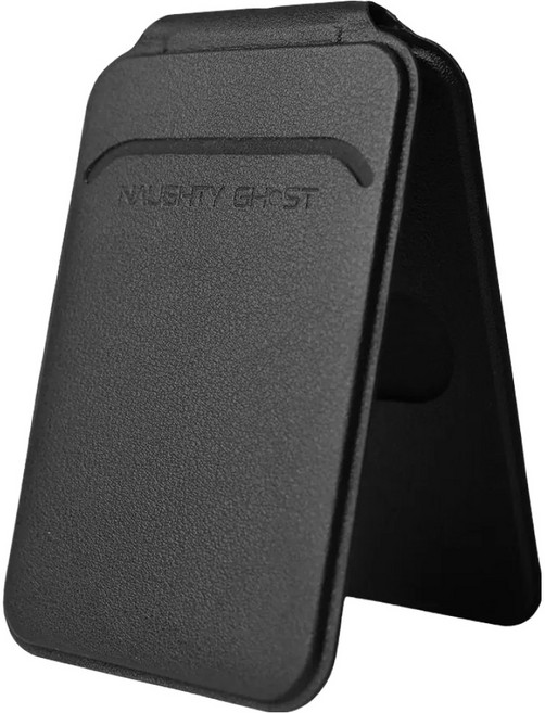 NAUGHTY GHOST 頑皮鬼 City 磁吸卡包手機支架, 夜幕黑, 1個