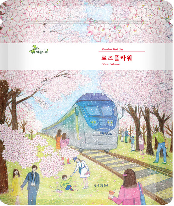 아름드레 삼각티백 로즈플라워, 1.1g, 100개입, 1개