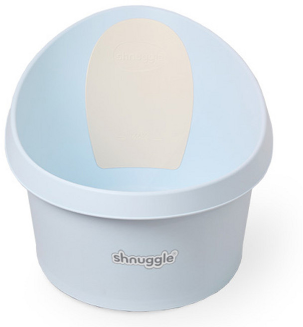슈너글 디럭스 온도감지 플러그 아기욕조, 솜사탕블루