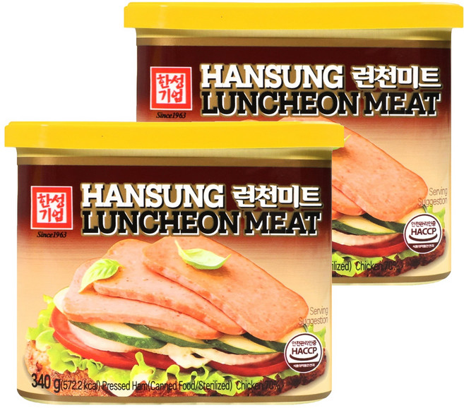 HANSUNG ENTERPRISE 韓式經典午餐肉, 2罐, 340g