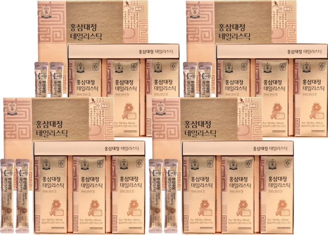 正官庄 每日紅蔘精華飲 30條入+購物袋, 300g, 4組