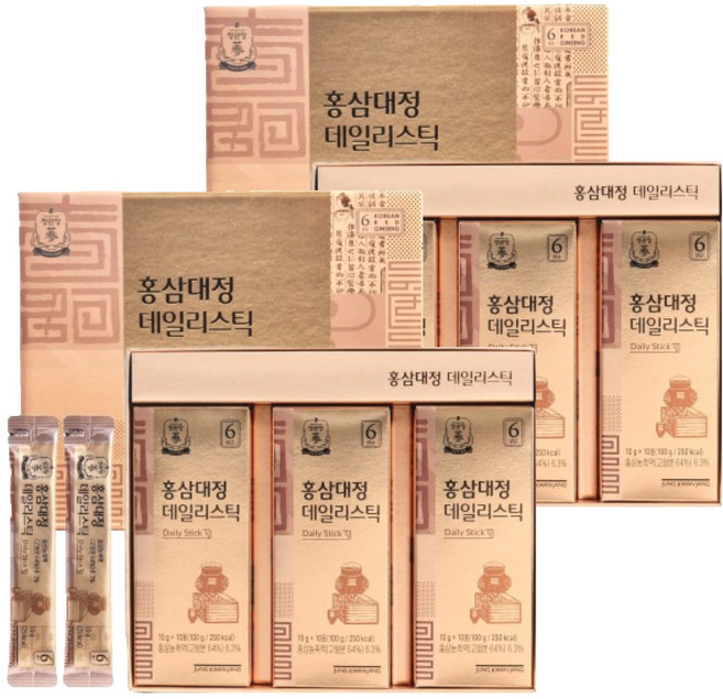 正官庄 每日紅蔘精華飲 30條入+購物袋, 300g, 2組