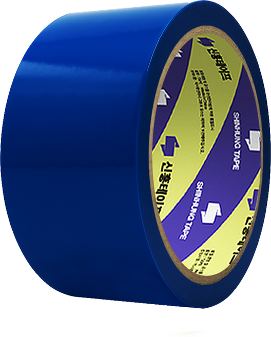 신흥테이프 칼라 박스테이프 파랑 50m, 5개