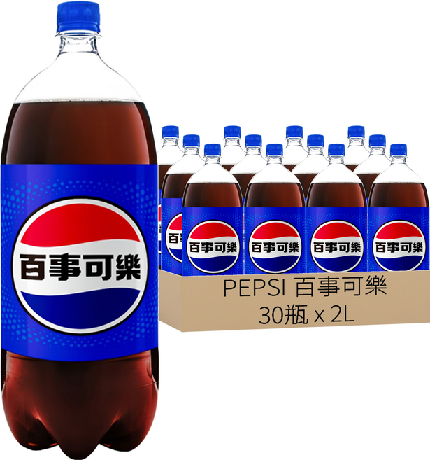 PEPSI 百事可樂, 2L, 30瓶
