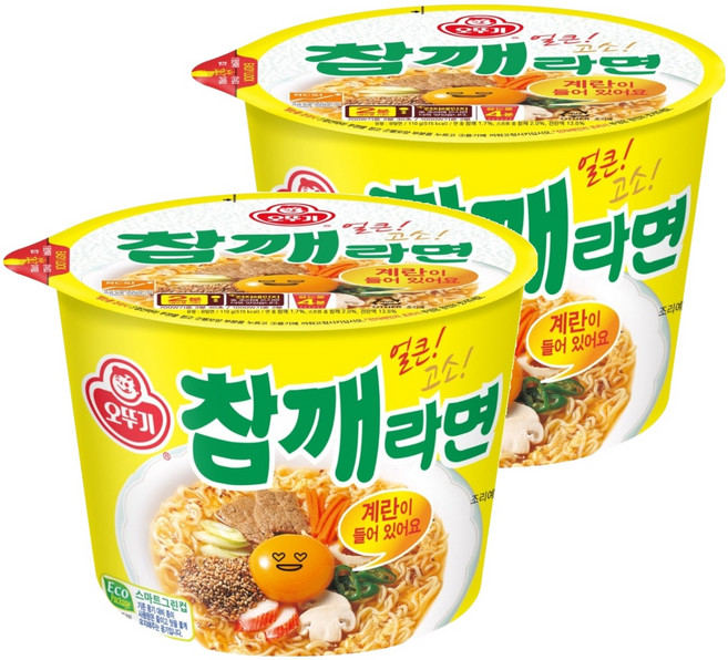 오뚜기 참깨라면 컵 110g, 2개