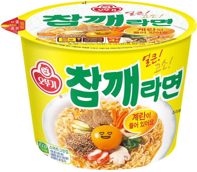 오뚜기 참깨라면 컵 110g, 1개