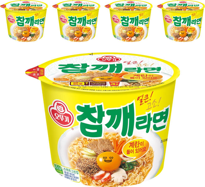 오뚜기 참깨라면 컵 110g, 5개
