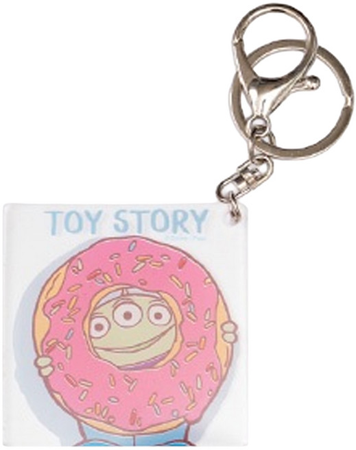 TOY STORY 玩具總動員 甜蜜夢境系列壓克力鑰匙圈 6*6cm, 三眼怪 透明色 + 粉色, 1個