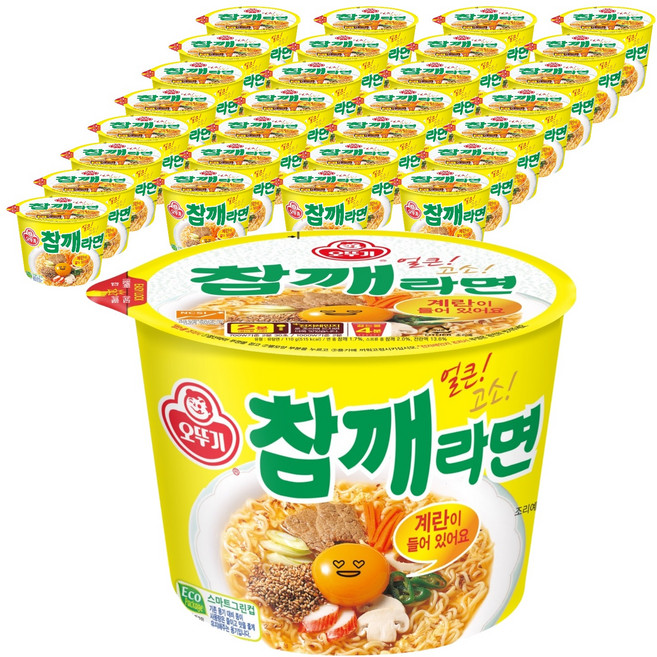 오뚜기 참깨라면 용기 110g, 36개