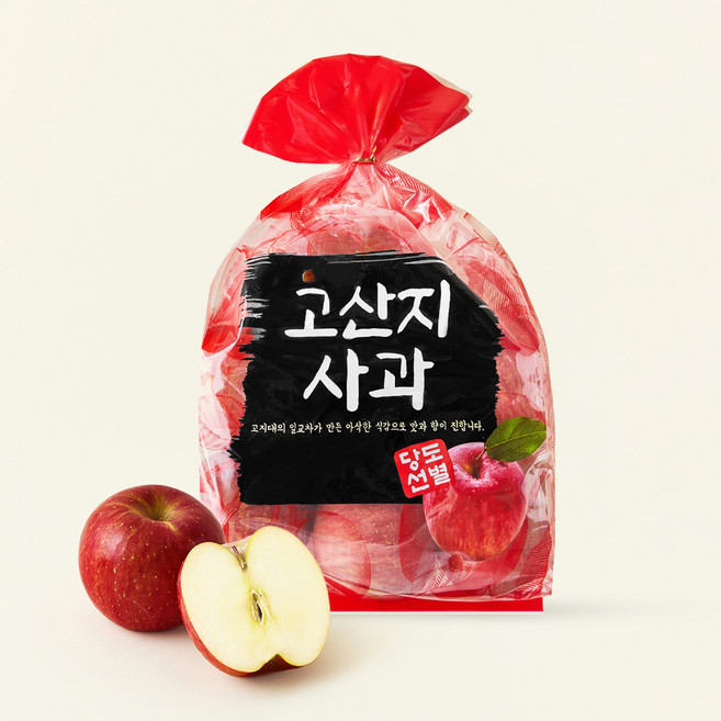 다조은 고산지 사과 중과 6-7입, 1.5kg, 1개
