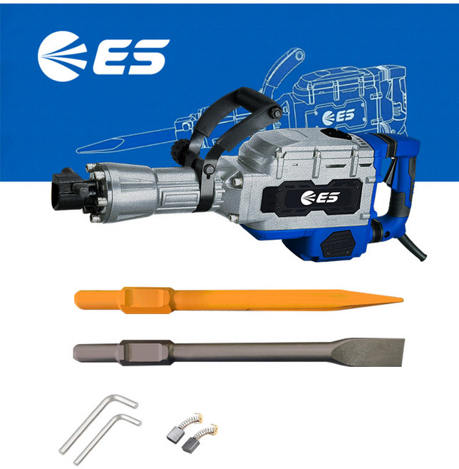 이에스 파쇄 해머 55J H565 + 노미 + 다가네 + 스틸케이스 + 육각 렌치 + 카본 브러쉬 세트, 1세트