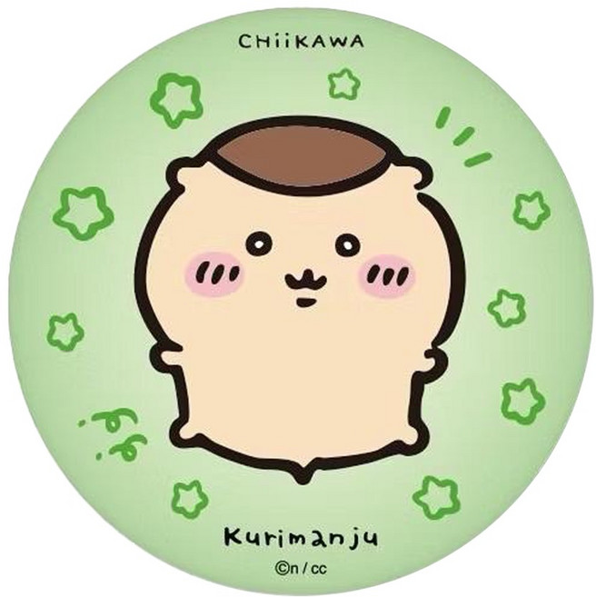 YENDAR 研達 Chiikawa 吉伊卡哇 吸水杯墊, 栗子饅頭 綠色, 1個