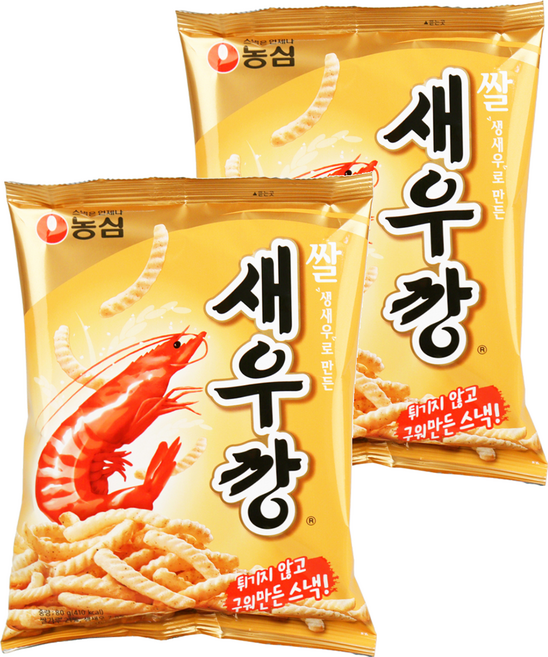 농심 쌀새우깡, 80g, 2개