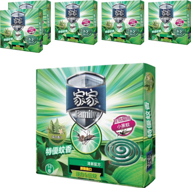 Family 家家 特優蚊香 10入, 6盒, 120g