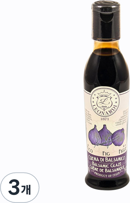 레오나르디 그레이즈 무화과 발사믹식초, 220g, 3개