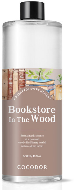 코코도르 대용량 디퓨저 리필, 북스토어인더우드, 500ml, 1개