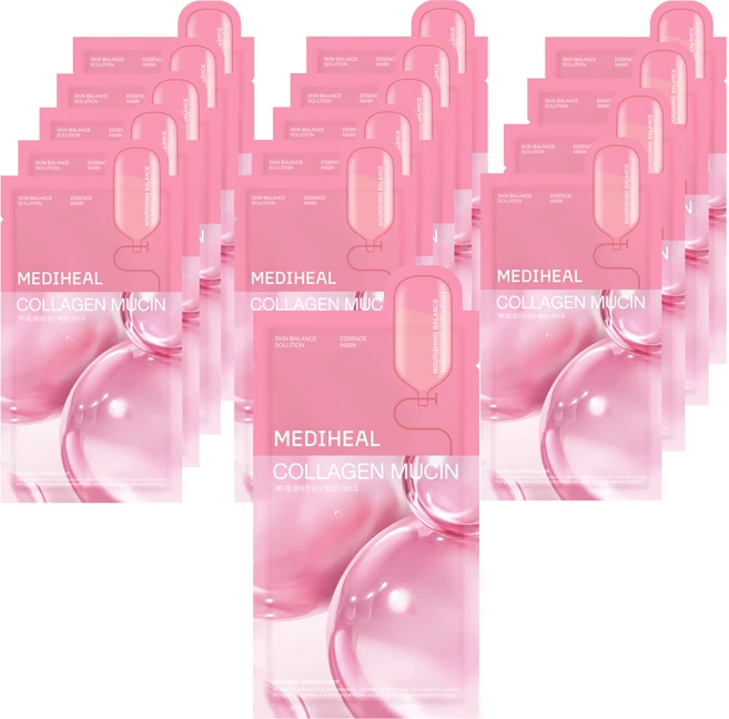 메디힐 콜라겐 뮤신 에센스 마스크팩 20ml, 1개입, 15개 - 쿠팡