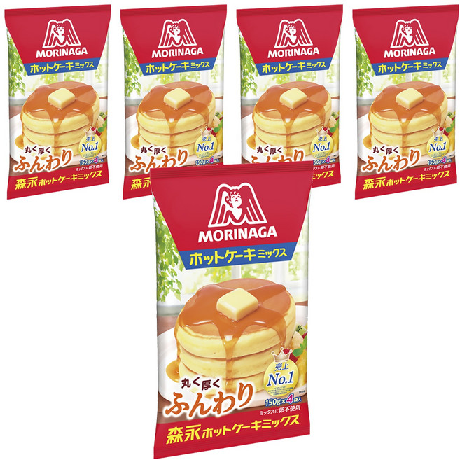 MORINAGA 森永 鬆餅粉, 600g, 5包