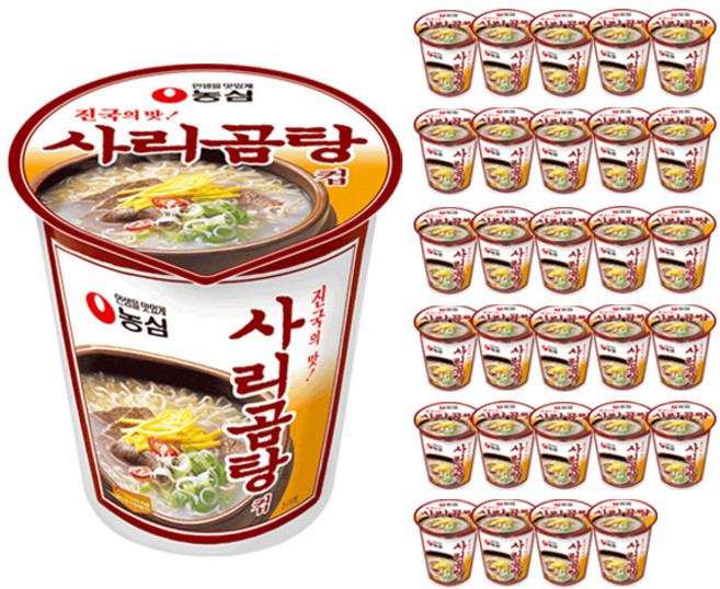 농심 사리곰탕컵 61g, 30개