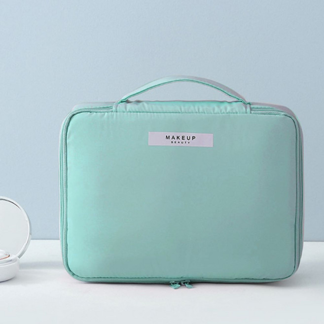 E.City 北歐風大容量洗漱收納包組2件組 防潑水尼龍