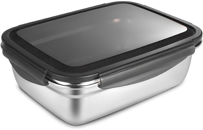 까사베니 연마제 없는 스테인레스 김치통, 1.8L, 1개