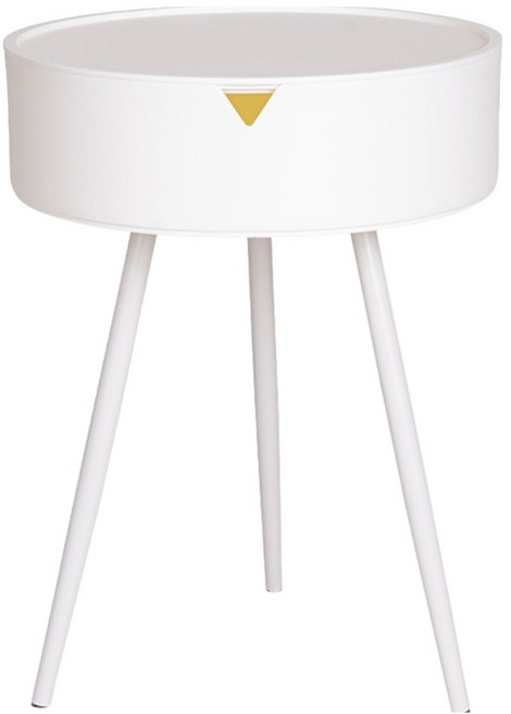 樂嫚妮 輕鬆取托盤茶几桌, 白色