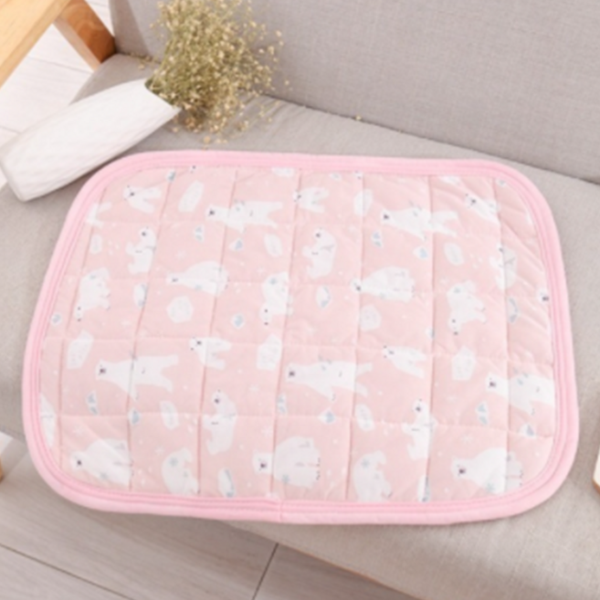 파스텔펫 화이트베어 반려견 쿨패드, 핑크, 1개