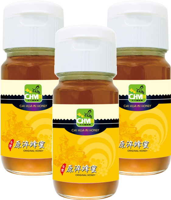 彩花蜜 台灣原淬蜂蜜, 3瓶, 700g