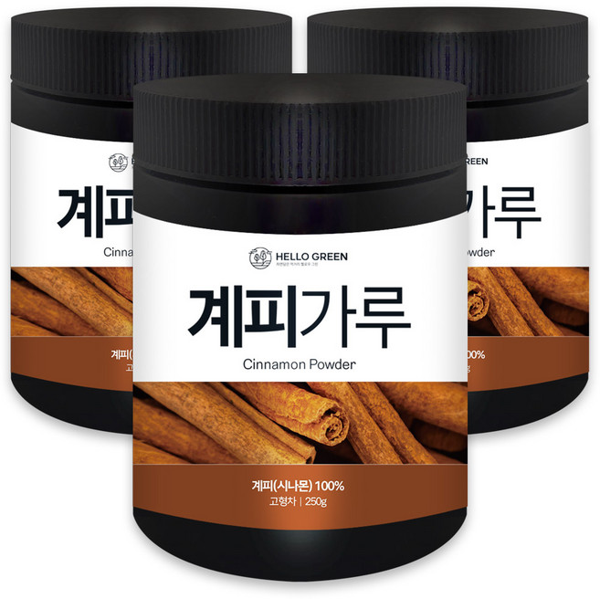 헬로우그린 계피 가루, 3개, 250g