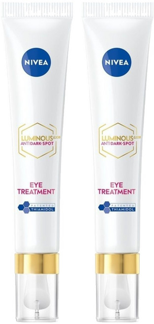 NIVEA 妮維雅 台灣公司貨 LUMINOUS630淡斑煥白亮眼霜, 15ml, 2條