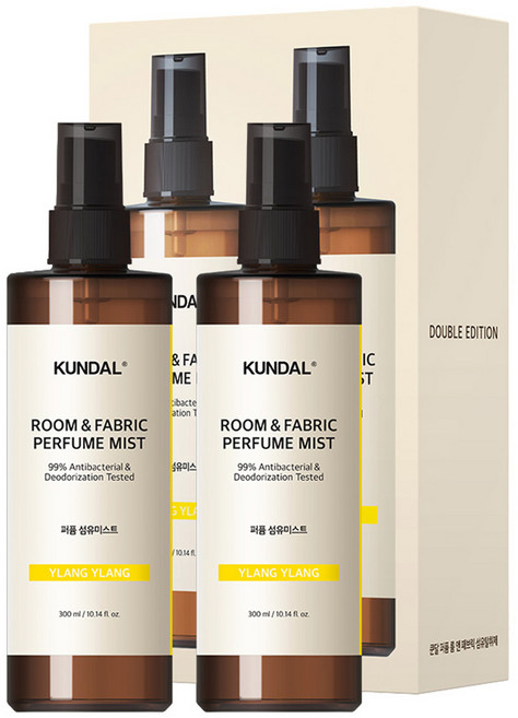 쿤달 퍼퓸 룸 앤 패브릭 섬유탈취제, 일랑일랑, 300ml, 2개
