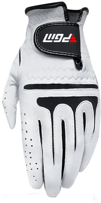 pgm golf 高爾夫男士羊皮手套 右手, 白色, 1個