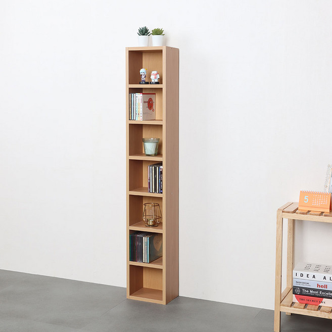 타워형 틈새 CD장, 메이플, 7단