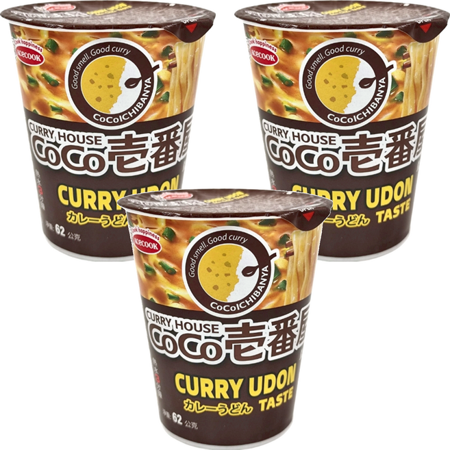AceCOOK CoCo壱番屋咖哩烏龍麵, 3入