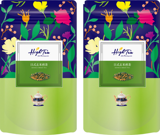High Tea 伂橙 日式玄米煎茶, 5g, 12入, 2袋