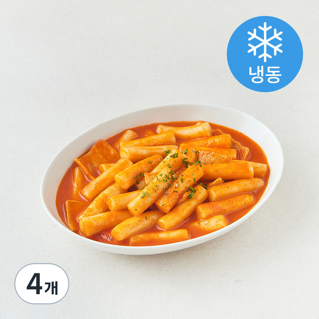 쿡생 로제떡볶이 2회분 (냉동), 620g, 4개
