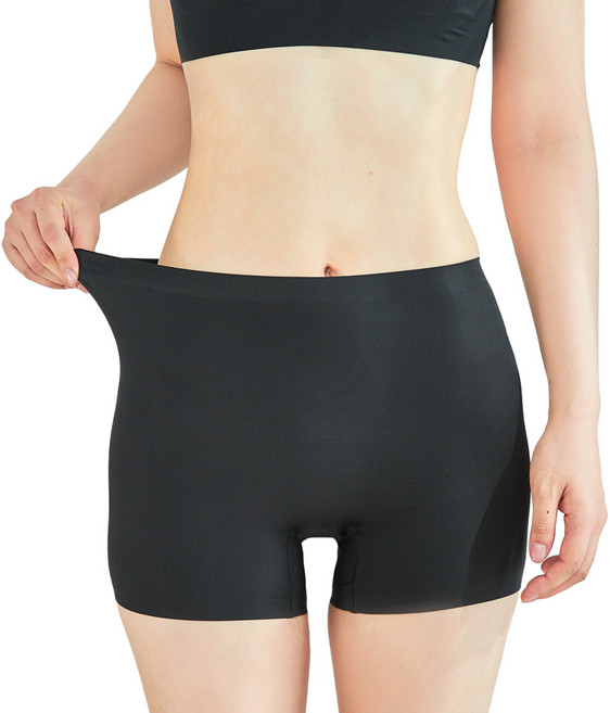 BASE ALPHA ESSENTIALS 女士尼龍彈性無痕內褲 3件組, 黑色