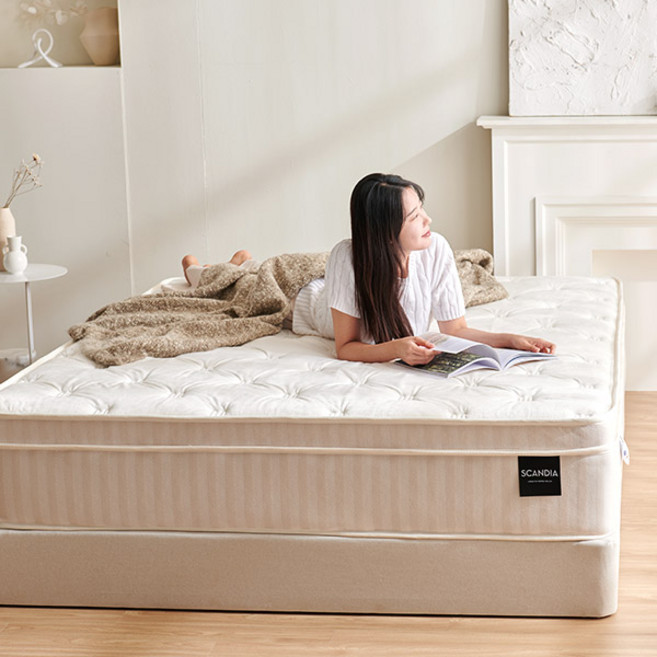 스칸디아 딥슬립 포근한 스프링 매트리스 유로탑 독립 방문설치, 290mm, 미디엄소프트