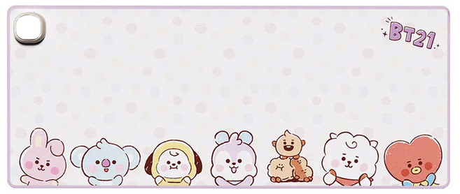 SOTHING 向物 BT21多功能暖桌墊 繽紛拍拍, 紫色, 320 x 800 x 2.5mm, 1個