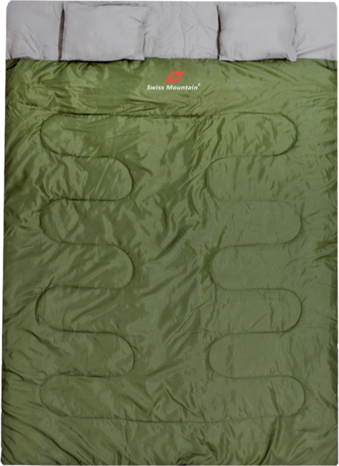 Swiss Mountain 雙人睡袋, 混和顏色, 1個