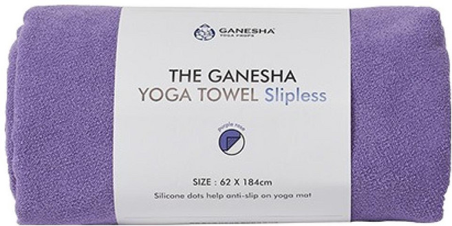 GANESHA YOGA PROPS 防滑瑜珈巾 紫玫瑰, 1個