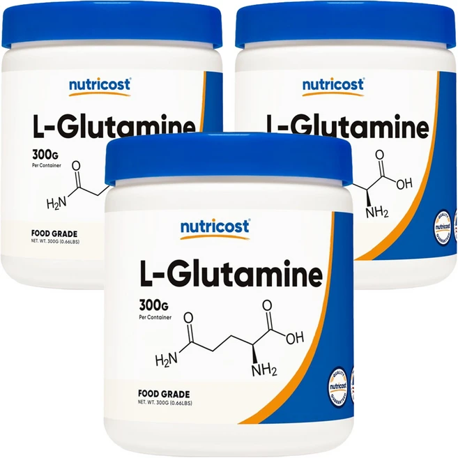뉴트리코스트 L 글루타민, 300g, 3개 - 쿠팡