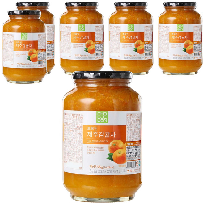 초록원 제주감귤차, 2kg, 1개입, 6개