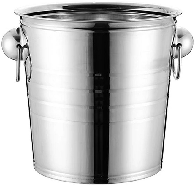 不鏽鋼冰桶 銀色, 5L, 1個