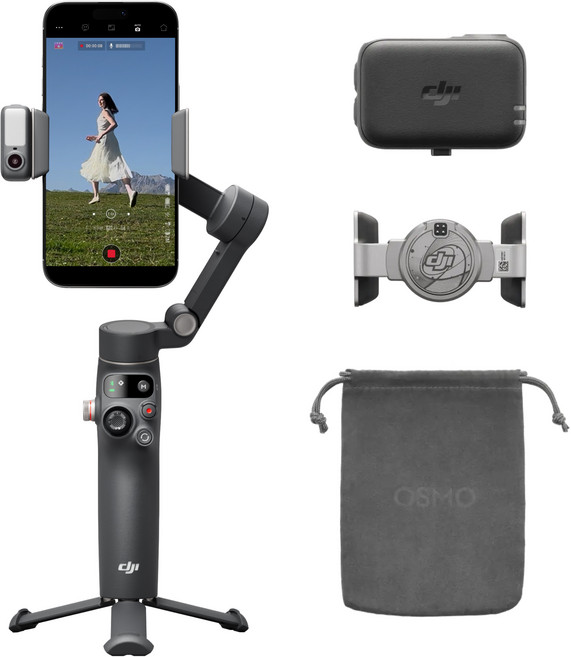 DJI Osmo Mobile 8 360도 추적 스마트폰 짐벌, 1개