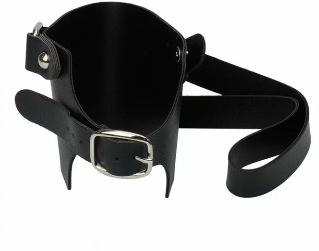 可調式皮革手提杯套, 黑色, 1個