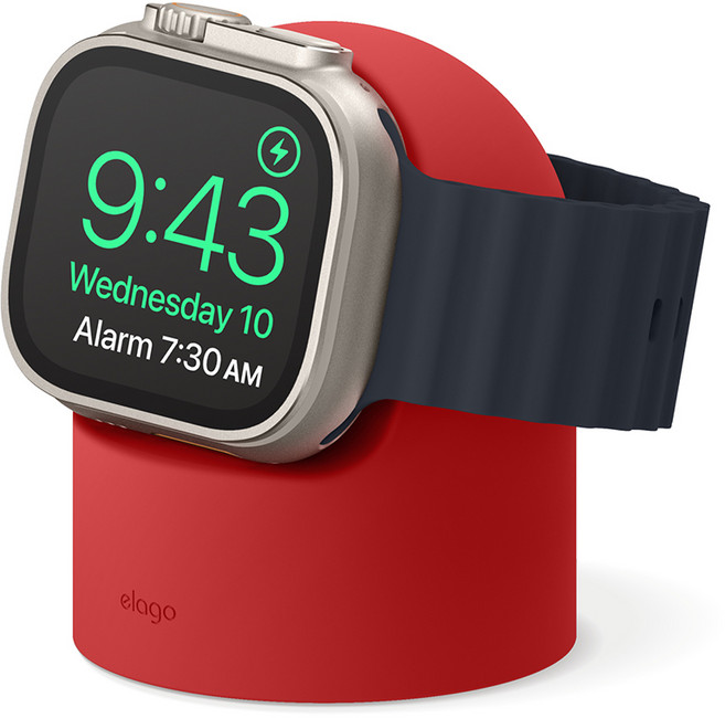 엘라고 W2 스탠드 공용 충전 거치대, 레드, 1개