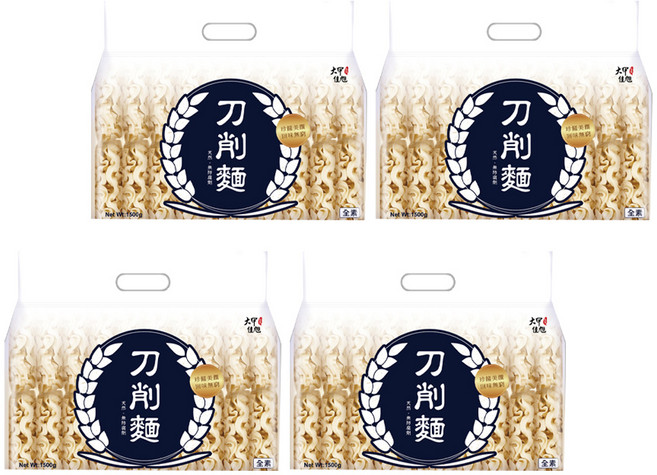 大甲佳旭 刀削麵, 1.5kg, 4包
