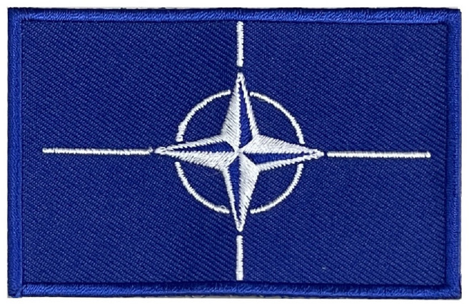 A-ONE 匯旺 北大西洋公約刺繡布貼 422 7.5 x 5cm 1.5g, 彩色, 1個