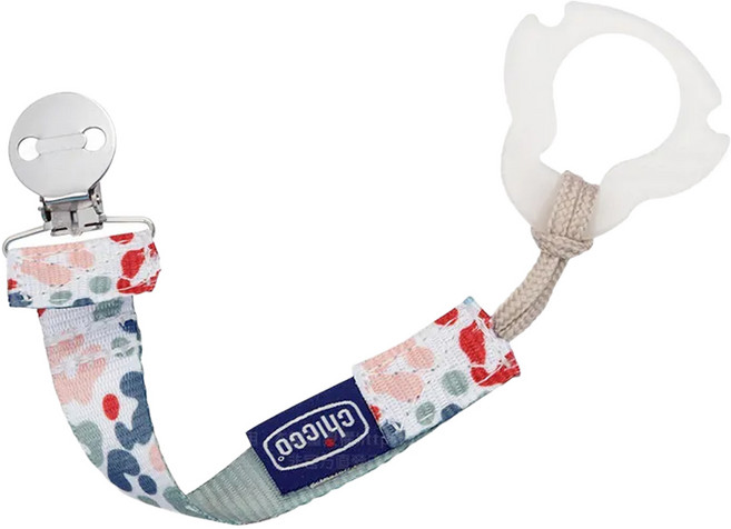 Chicco 時尚奶嘴夾鏈, 迷彩綠, 1條